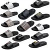 Nuovi uomini di marca di lusso Scivoli Scarpe Pantofole Sandali estivi Beach Slide Designer Flat G Motivo a griglia Stampa Avatar Infradito Sneakers Taglia 39-46