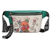 Cute bear graffiti bag female summer new trendy ins student wild messenger chest bag sports waist bag287L