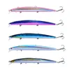 Vente 1 pièces 18cm 24g gros poisson long vairon pêche en mer leurre appât 3D yeux crochets forts leurres pour la pêche en mer 220726