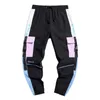 Men's Pants 2022 Men Cargo Large Pockets Strap Hiphop Sweatpants Joggers Spring Autumn Male Clothes