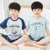 Baby Boys Clothes Teenage Girls Pajamas Sets Children Short Sleeve Cotton Summer for Teens Pyjamas Homewear 220715