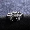 Cluster ringen punk spider zilveren kleur voor vrouwen mode sieraden vinger verlovingsfeest vrouwelijke anel bague accessoirescluster