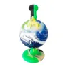 Silicone Bong Globe tuyaux d'eau narguilé impression Dab plates-formes avec 14.4mm quartz banger tuyaux de fumée accessoires pour fumer