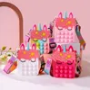 Sac à main Pop Fidget jouet sac à bandoulière Fidget jouets sensoriels épaule faveurs soulagement du Stress autisme cadeaux d'anniversaire pour les enfants