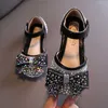 Athletic & Outdoor Kids Shoes Girls Princess Glitter Flats Children Fashion Sequin Bow Toddler Spring