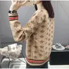Женский свитер V Nece Printed вязаная кардиган роскошная одежда GGITY Женская повседневная длинная рукава корейские топы теплых свитеров
