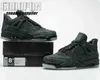 Release Topkwaliteit Zwart x Jumpman 4 Basketbalschoenen suède 4s modeschoen Heren Dames 930155-001