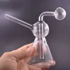 Nouveau design dessin animé verre bangs conduite d'eau narguilé fond épais triangle cendrier narguilés bécher bang avec pots d'huile remplaçables prix de gros