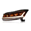 مصباح رأس التصميم للسيارات لـ Honda Accord LED Assembly Assectize Association 2008-2013 Signal Drl Turn Signal Dual Beam Lens مصابيح تلقائية