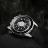 Dropshipping magnetic watch män lyx silikon läderband magnet boll kvarts armband mens armbandsur usa europa