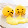 3PC Sell Vomiting egg yolk Anti Stress Toys lazy yolk brother decompression Slime Creative Prank Gifts For Kids funny Toys Y22244D