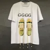 New Mens Designer T Shirt Clothes Womens Clothing Pure Cotton Round Neck Short Sleeve Sign Double G Letter Print