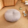 Cushion/Decorative Pillow Soft Linen Round Seat Cushion Chair Thick Velvet Tatami Memory Foam Pouf Living Room Floor Mat