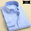 Macrosea 클래식 스타일 남성 솔리드 셔츠 긴 소매 캐주얼 편안한 통기성 사무실 착용 의류 220401