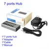 Hubs 2022. High Speed ​​5 Гбит / с Splitter Industrial USB с интегрированным независимым электроэнергией для PCUSB