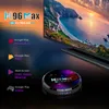 H96 MAX X3 Android 9.0 Amlogic S905X3 TV Box 4 Go 32 Go Double Wifi 2.4G 5G Lecteur multimédia Set Top Box