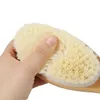 Brosses de bain à poils doux et rigides, brosse de douche exfoliante pour la peau, outil de bain à manche en bois spécialement long