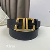 5A Top Qualité Mens Designer Ceinture en cuir de veau lisse brillant noir ceintures de luxe pour femmes grande boucle BB chasteté masculine fashio287Z