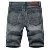 2020 Sommar Nya Mäns Denim Shorts Klassisk Svart Blå Tunn Sektion Fashion Slim Business Casual Jeans Shorts Male Brand G0104
