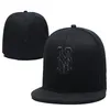 Mets equipado chapéus bonés de beisebol adulto pico plano hip hop houston boné masculino feminino totalmente fechado gorra252e233a