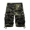 Multicolor Outdoor Large Size Loose Camouflage Pants Casual Beach Shorts Cargo Summer Streetwear Men Capris 220509