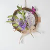 Decorative Flowers & Wreaths Cilected Ins Rattan Wreath Diy Wedding Home Party Pendant Wall Decoration Artificial Small Daisy Gypsophila Gar