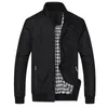 Jackets masculinos Zipe Up Trendy All Match Spring Jacket Hem Simples Elastic para os homens de namoro