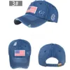 Chap￩us de cowboy dos EUA Trump American Baseball Caps Lavou bandeiras nos Estados Unidos