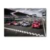 24 horas de impressão de pintura de carros de corrida de corrida de Le Mans Racing na tela Nordic Wall Art Picture for Living Noom Home Decoration sem moldura