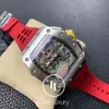 Watches Wristwatch Designer Luxury Mens Mechanical Watch Original 011 RM11-03 Flyback Chronograph Titanium Case On Rubber Strap Swiss