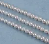 Perles d'eau douce naturelles pures 100% blanches, 9 à 10mm, presque rondes, semi-finies, pour collier, bracelet à bricoler soi-même