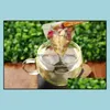 Coffee Tea Tools Drinkware Kitchen Dining Bar Home Garden 6000Pcs Corn Fiber Bags Pyramid Shape Heat Sealing Filter Teabags Dhq0I