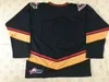 Thr CALGARY HITMEN WHL BLACK PREMIER HOCKEY JERSEY Embroidery Stitched Customize any number and name Jerseys