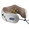 Oreiller de massage en forme de Uws Massage de la colonne cervicale multi-véhicules Compression chaude infrarouge Oreiller de massage à domicile