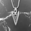 Pendentif Colliers Rétro Avec Chaîne Viking Spear Collier En Acier Inoxydable Comme Hommes GiftPendant