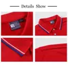 Herren Poloshirts bestickt Sommer Kurzarm Revers Mode Kleidung Golf Shirt Team hochwertige Anpassung 220420