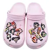 Snelle levering Groene cartoon PVC Schoenbedels Schoenen Gespen Bands Fit Armbanden schoen Charme accessoires