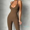 Women's One Piece Trousers New Suspender Sexy Tight High Stretch Color Slim V-Neck Trousers Casual Tank Top One Piece S-L #2022