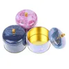 Storage Bottles & Jars European Retro High-End Candle Handmade Soap Packaging Box Round Iron Tea Candy Jewelry Gifts