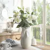 Couronnes de fleurs décoratives européennes 4 têtes Po accessoires El jardin maison décor de Table bricolage faux Bouquet floral fleur artificielle Eustoma