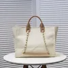 High Quality Designer Beach Bag Women Casual Totes Classic Luxury Handbag Fashion Shopping Handbags Large Capacity Shoulder Purse Denim Canvas Linen Sandy Tote