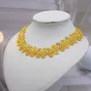 Dubaï femmes couleur or ensembles de bijoux cadeaux de mariée de mariage africain pour collier arabe saoudien boucles d'oreilles bague ensemble de bijoux 220922