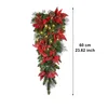 Decoratieve bloemen Kransen Kerst Led krans slingers Decoratie Draadloze Prelit Trap Lights Up Navidad Xmas Decor Adornos de C0623X03