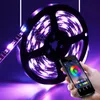 스트립 LED 스트립 조명 RGB 2835 Bluetooth Control USB Flexible Lamp 5V 테이프 리본 다이오드 페스티벌 룸 Luces 컴퓨터 TV 데스크 레드