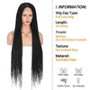 NXY Hair Perücken Kalyss 36 Zoll Full Lace Front Knotless Box Braided Perücken mit Babyhaar Super lange synthetische Zöpfe Perücke für schwarze Frauen 0505