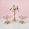 Other Bakeware Style Pearl Cake Stand Gold Cupcake Home Party Round Wedding Birthday Dessert Pedestal Display Plate DecorOther