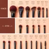 Jessup Makeup Brushes set 3 21pcs Premium Synthetic Big Powder Foundation Concealer Eyeshadow Eyeliner Spoolie Wooden Handle 220722