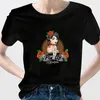 Kadın T-Shirt Ropa Estetik Yumuşak Kız Pin Up Giyim Y2K Grunge Kadın Toptan Güzelliği Seksi Tumblr Kısa Kollu Hipster Mujerwomen