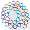 Wojiaer natuurlijke hematietmaterialen ronde ring spacer losse kralen 12 mm metalen kleur voor hangers sieraden maken BL306