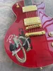 Chitarra elettrica red snake sei corde LP tastiera in ebano accessori in oro chitarra di alto livello il nostro negozio può personalizzare qualsiasi porcile